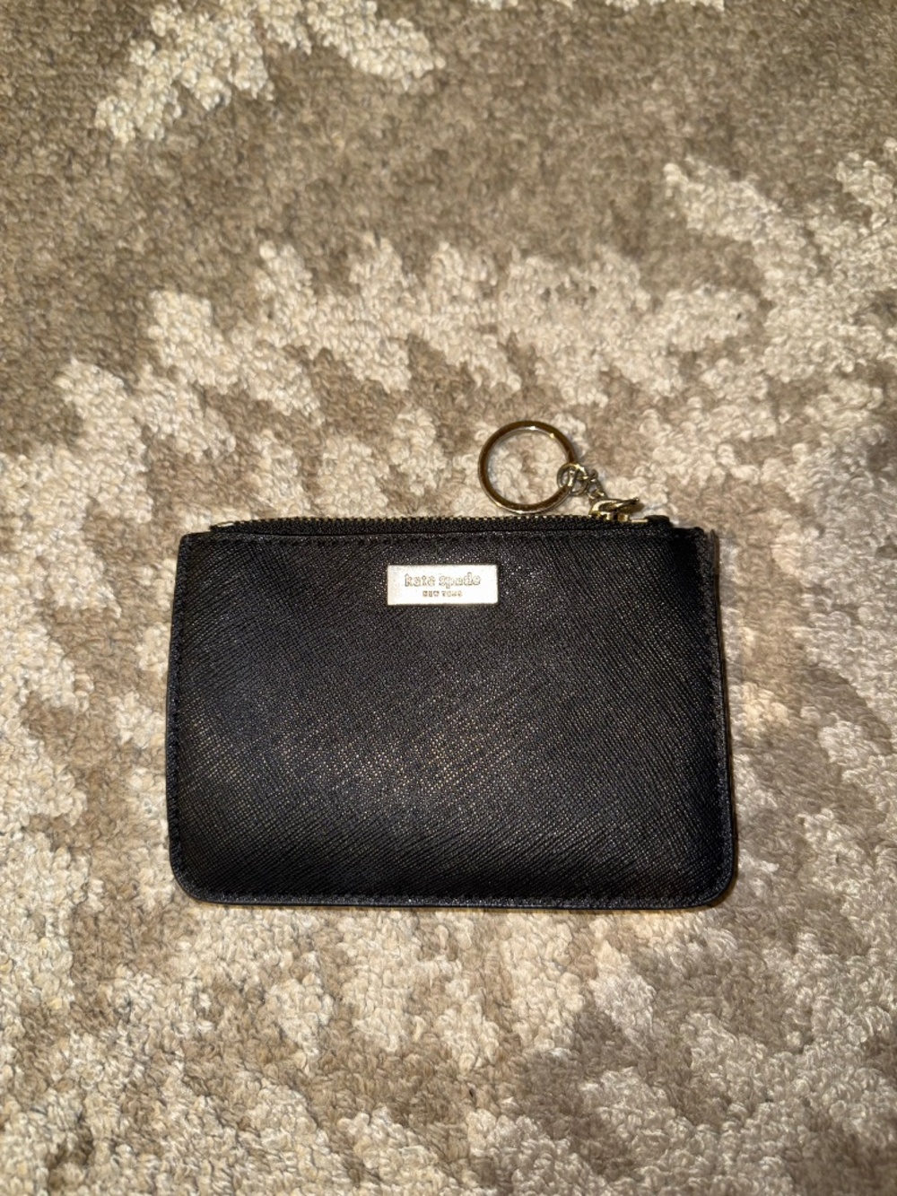 Black Kate Spade Keychain Wallet